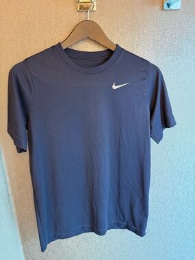 Nike Boys Youth Navy Dri-FIT Crew T-Shirt
